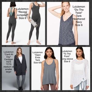Lululemon Lot of 5!!! Size 6/8